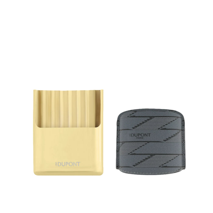 S.T. Dupont Metal Cigarette Case 1872 Black & Gold