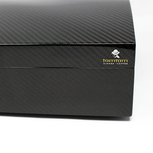 TomTom Carbon Fiber Humidor for 50 cigars
