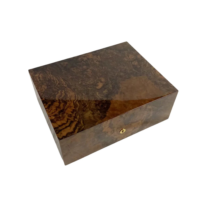 Triade Origin Medallion - Walnut Burl - Cigar Humidor - 50 Cigars