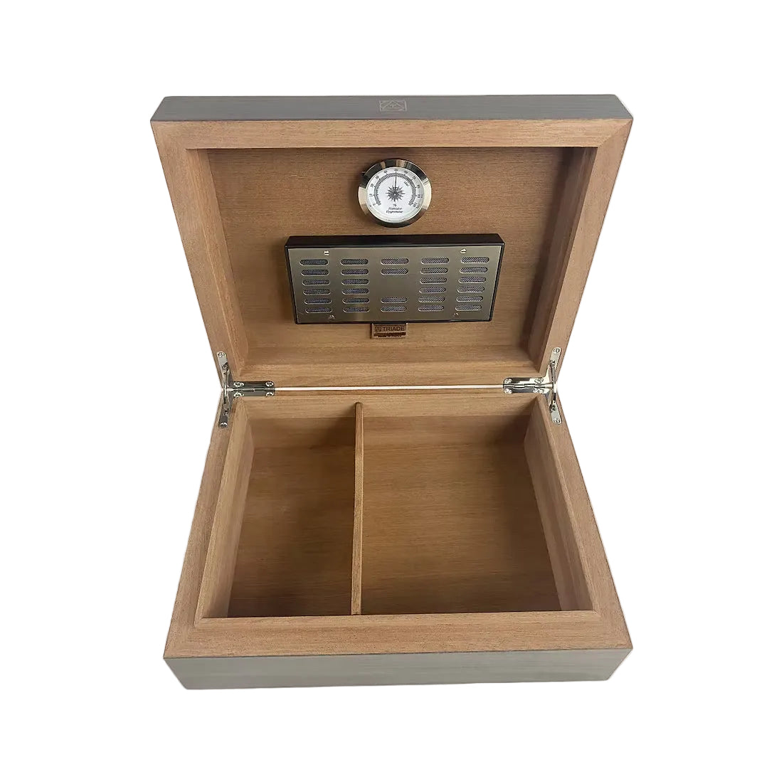Triade Linea Solid Veneer - Dark Grey Tulipwood - Cigar Humidor - 50 cigars