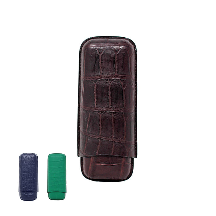 Crocodile Cigar Case 2 cigars - Bold