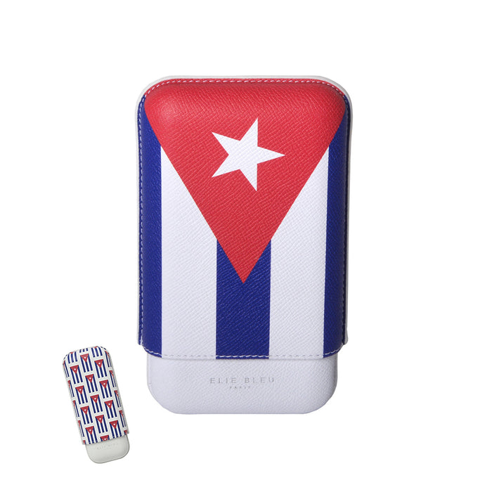 Elie Bleu Cuban Flag Cigar Case